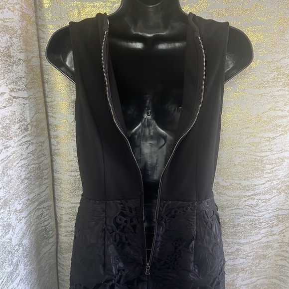 Club Monaco Women’s Leala Lace Cocktail Black Sleeveless Dress Size 0 - Picture 11 of 17